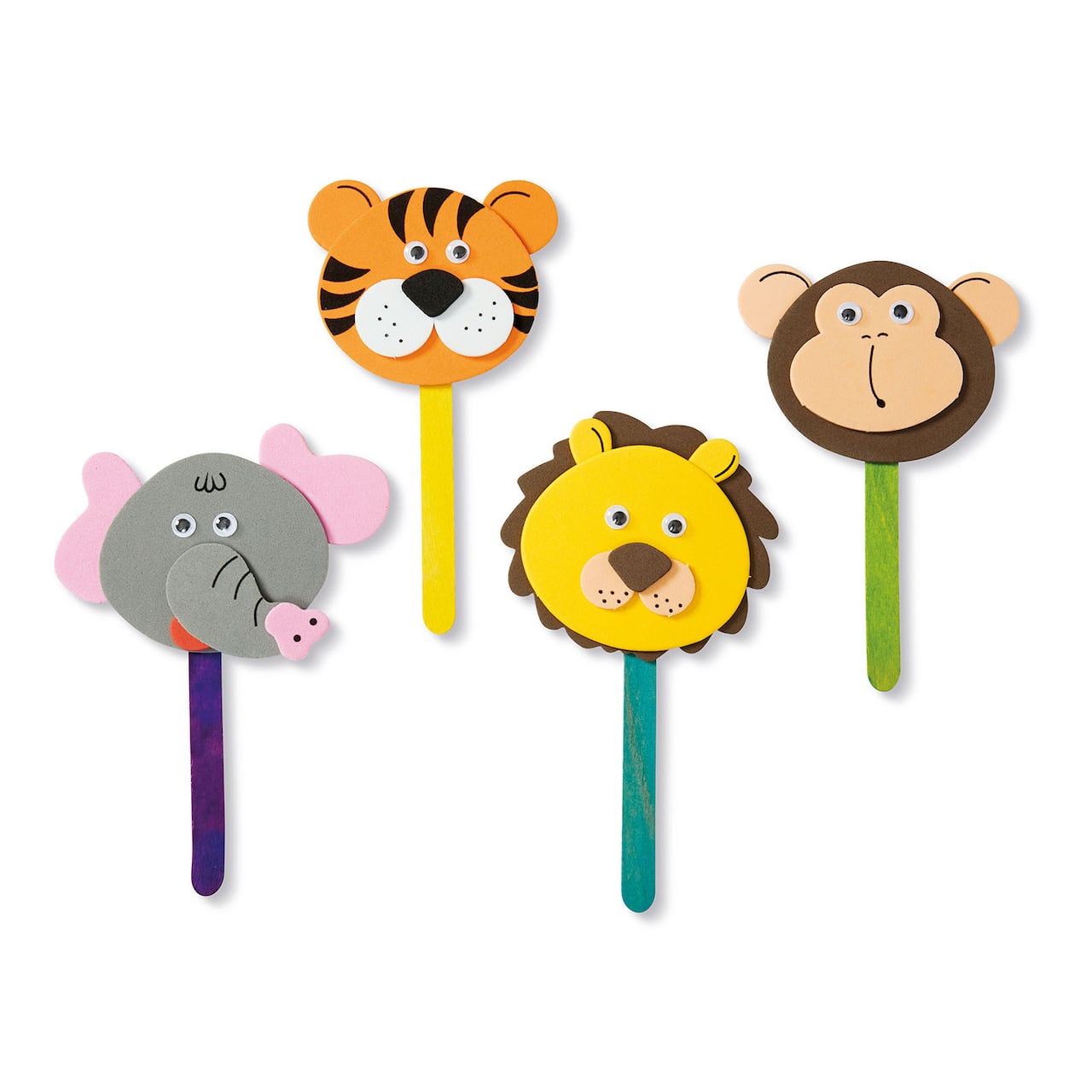 Trousse d'activités en mousse de Creatology, marionnettes d'animaux